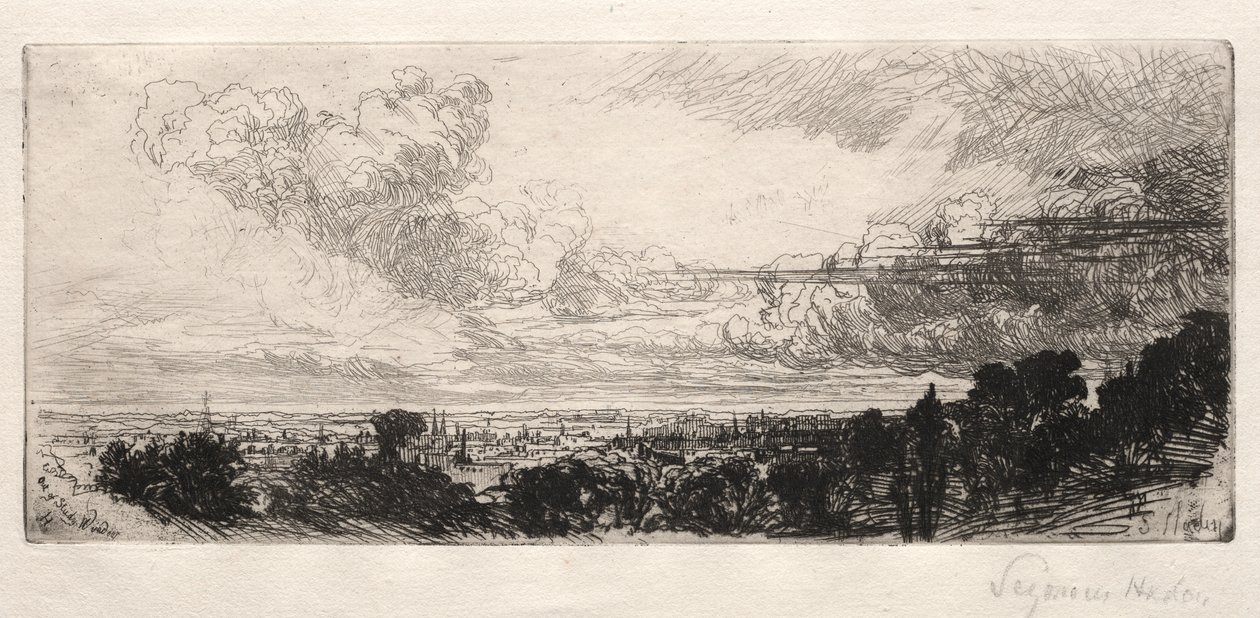 Çalışma Dışı Penceresi by Francis Seymour Haden