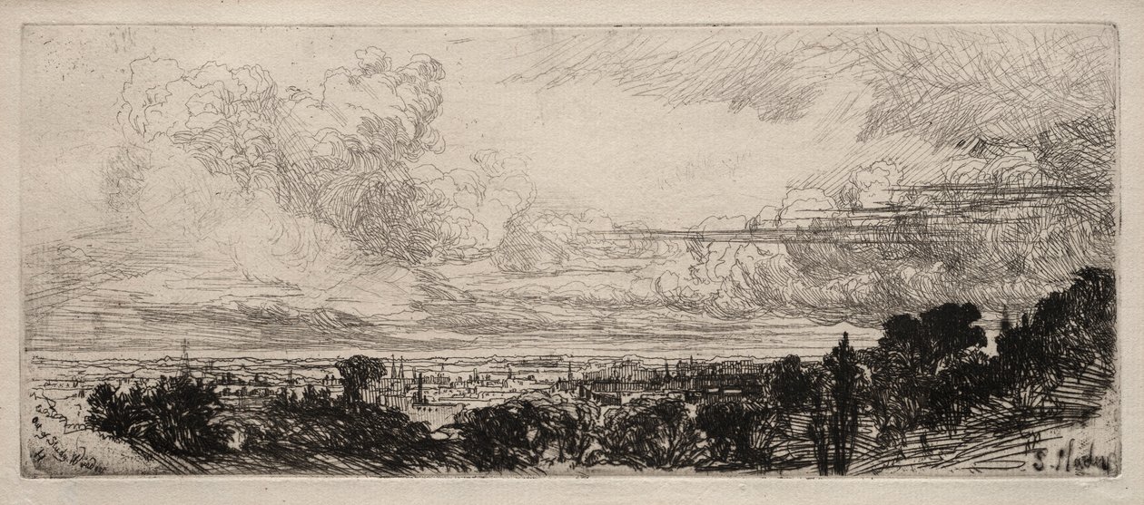 Çalışma Dışı Penceresi. by Francis Seymour Haden