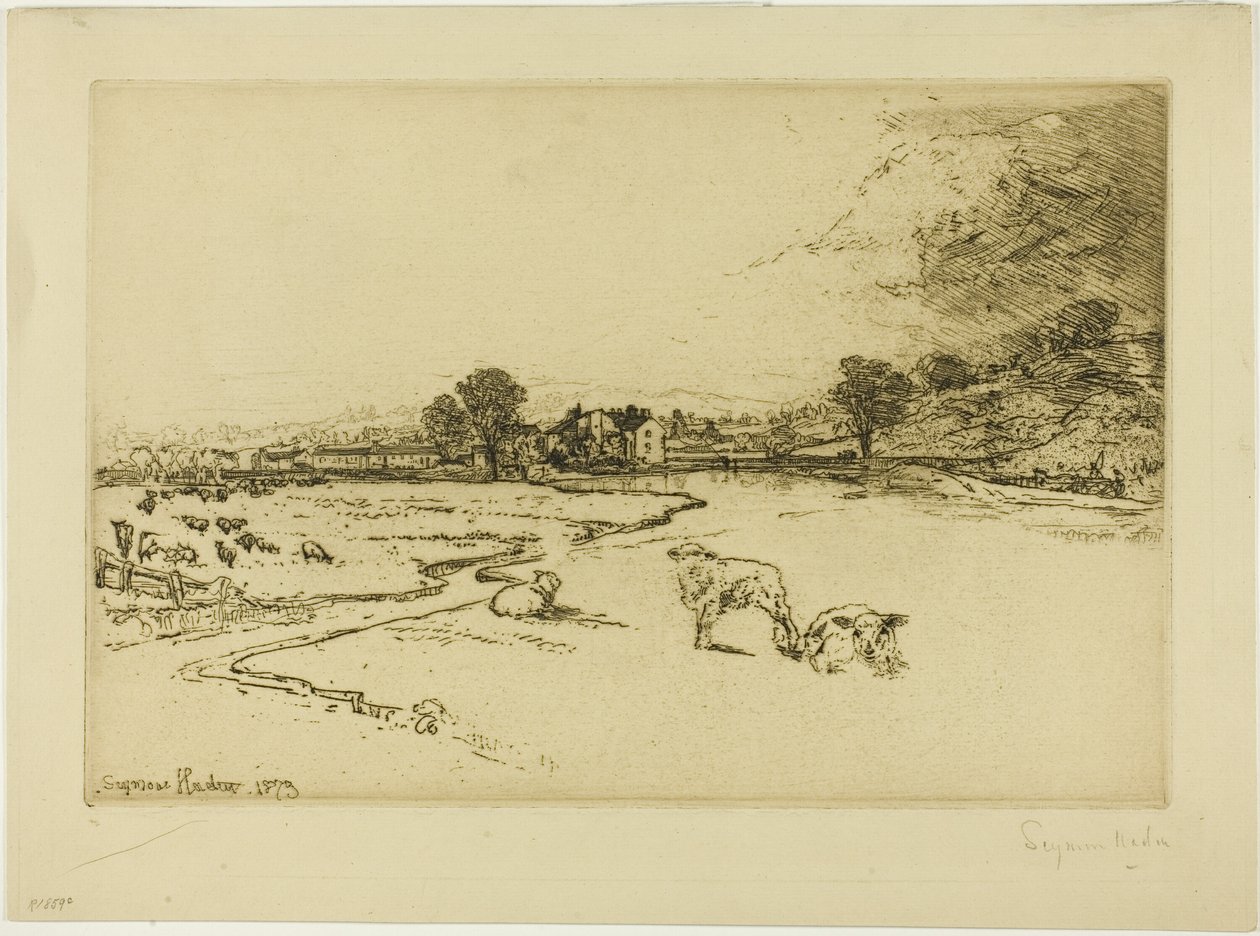 Sawley Manastırı by Francis Seymour Haden