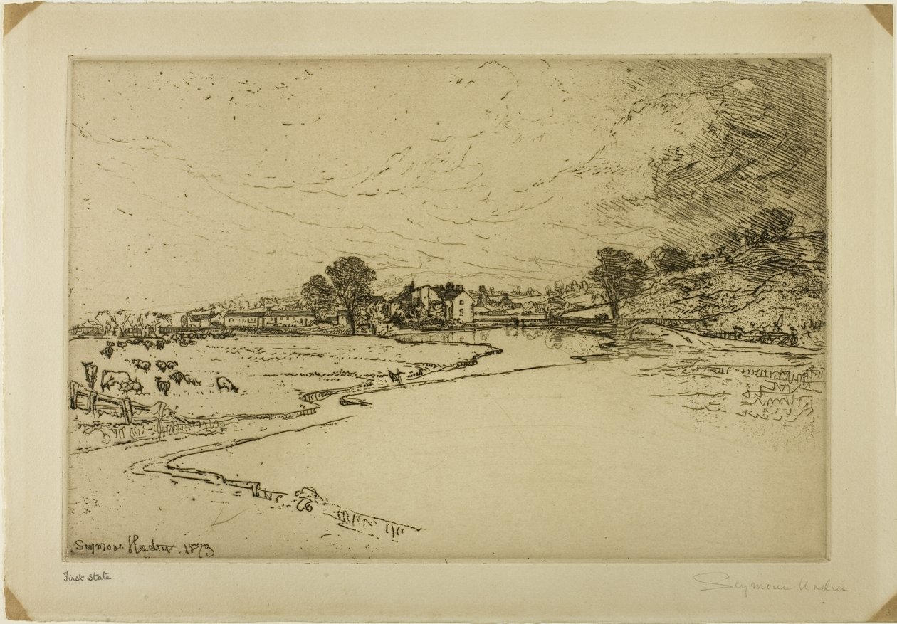 Sawley Manastırı by Francis Seymour Haden