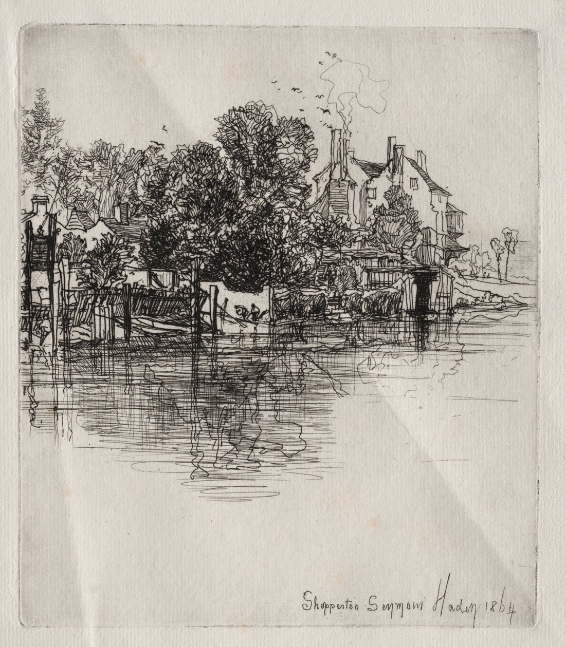 Shepperton, 1864. by Francis Seymour Haden