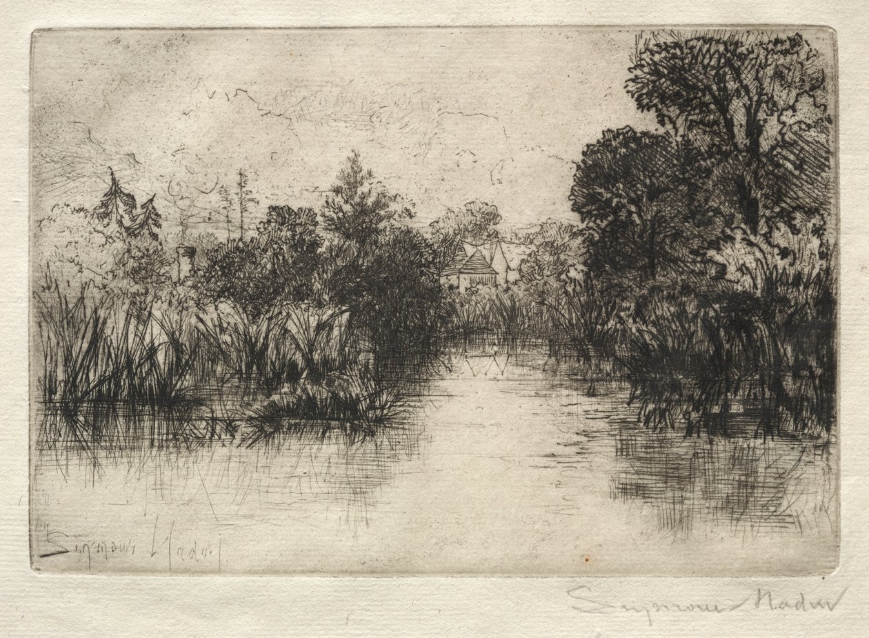 Shere Mill Göleti (Küçük Bir Çalışma) by Francis Seymour Haden