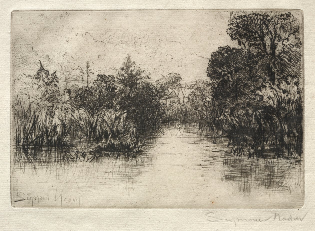 Shere Mill Göleti Küçük Bir Çalışma. by Francis Seymour Haden