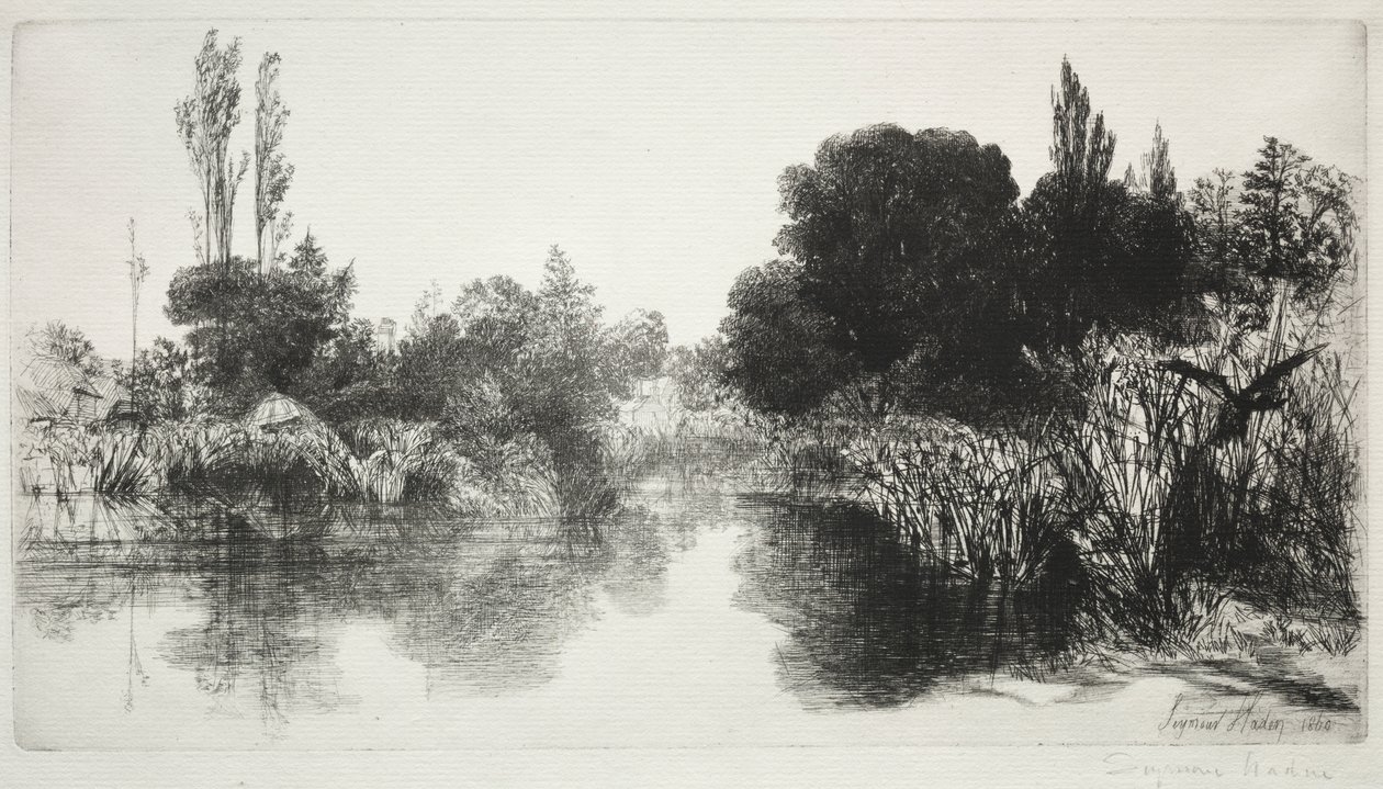 Shere Mill Göleti, No. 11 (Büyük Plaka) by Francis Seymour Haden
