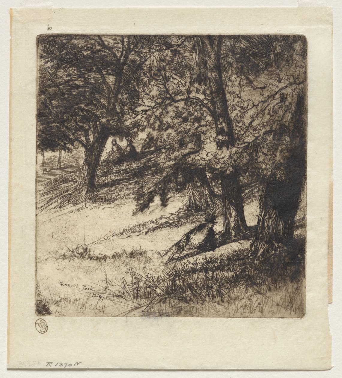 kozanın altında by Francis Seymour Haden
