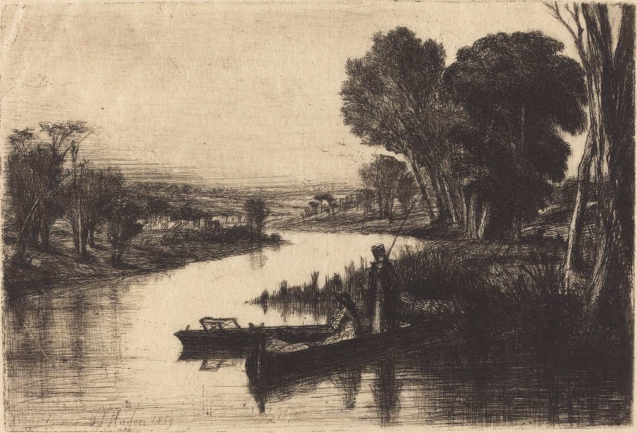 Thames Balıkçıları by Francis Seymour Haden