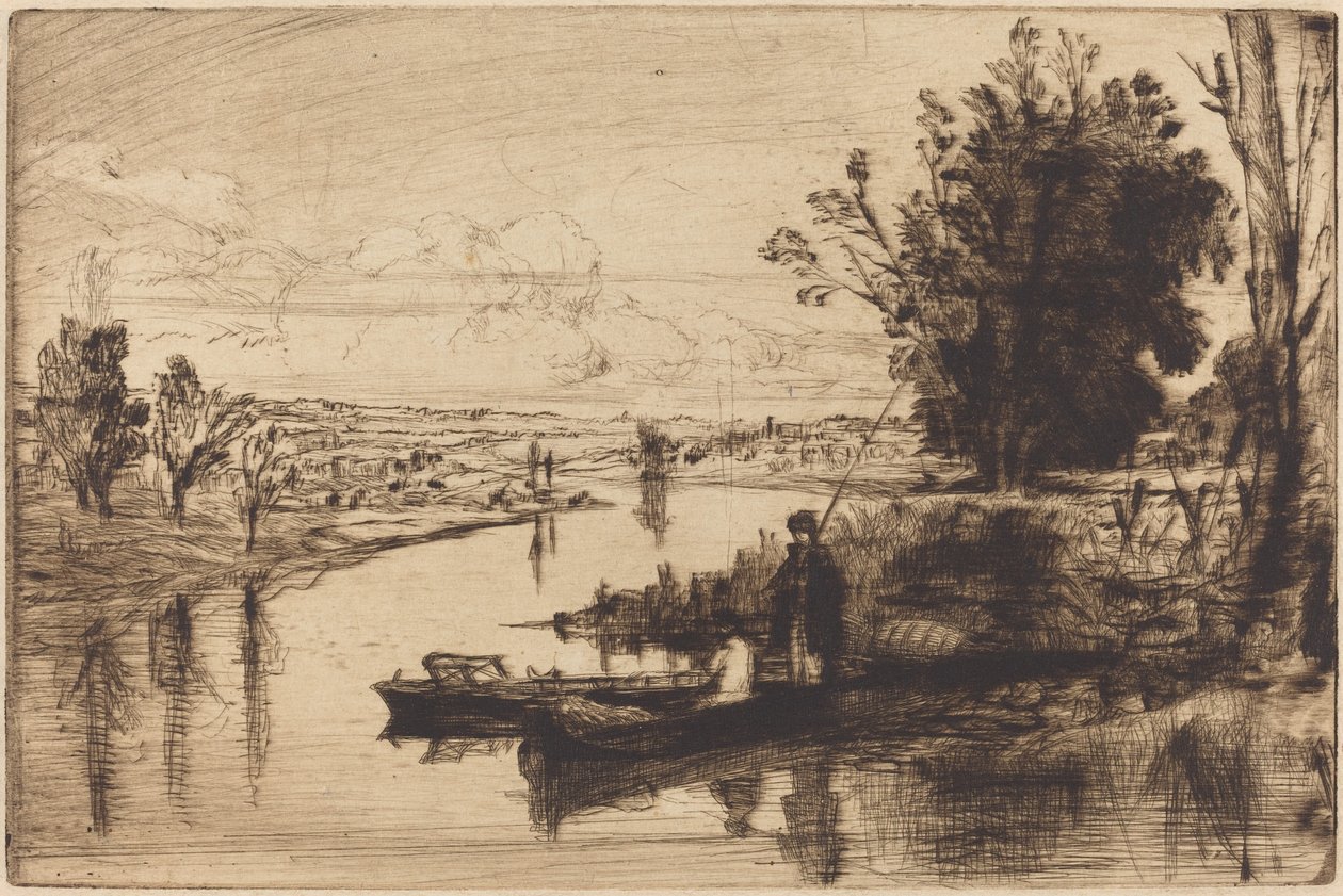 Thames Balıkçıları by Francis Seymour Haden