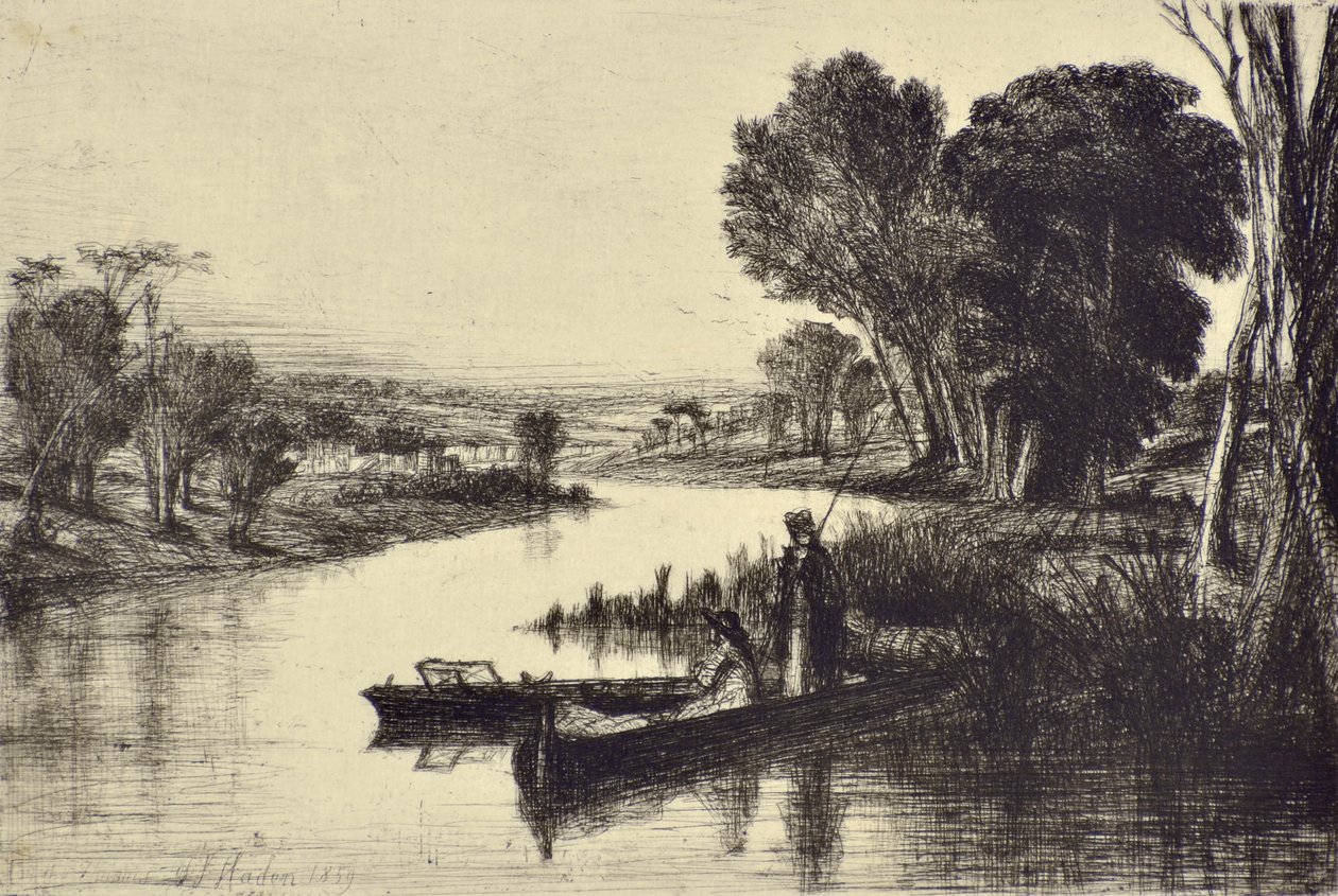 Thames Balıkçıları No.1 by Francis Seymour Haden