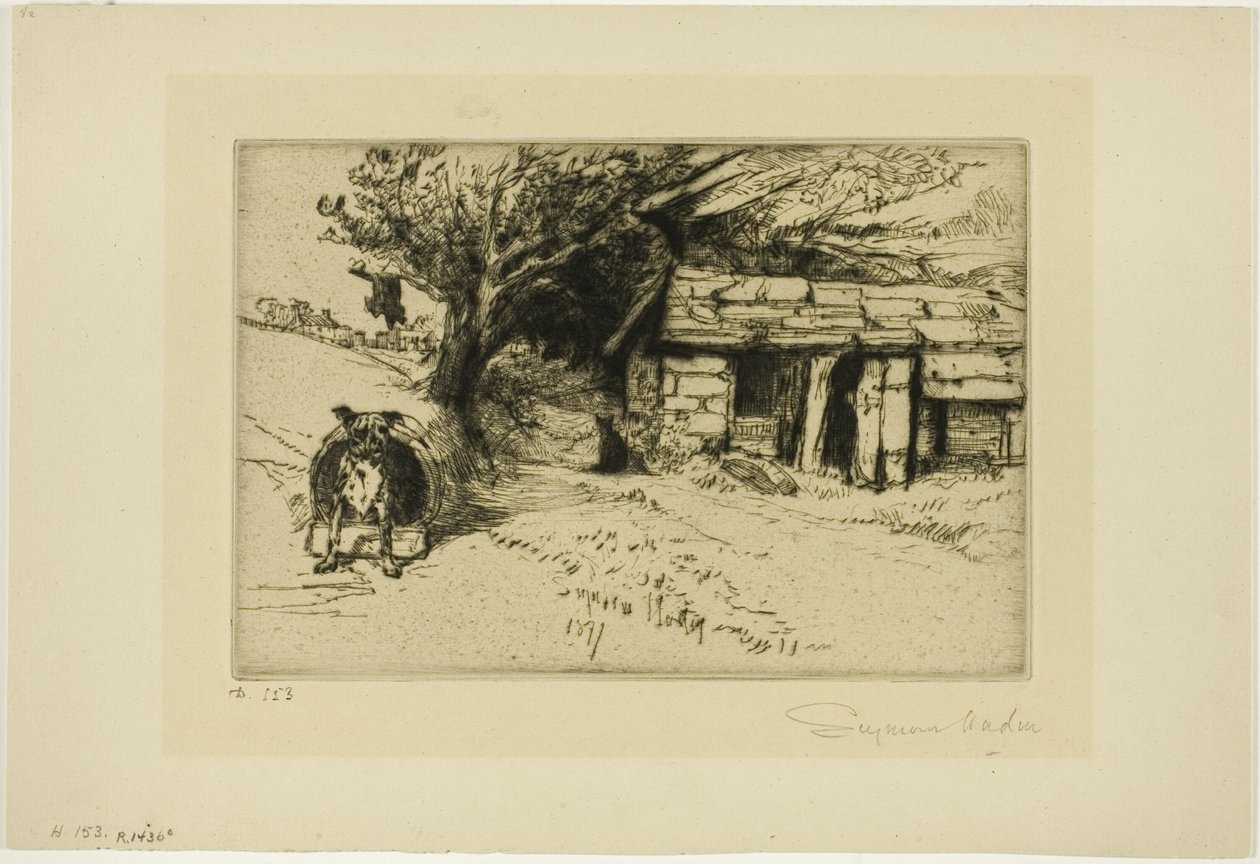 Kabin by Francis Seymour Haden