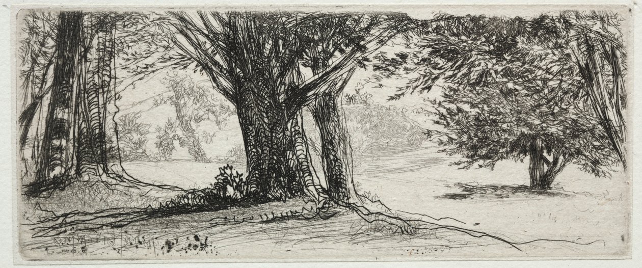 Holly Alanı. by Francis Seymour Haden