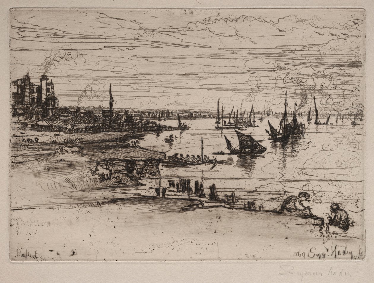 Han, Purfleet, 1869. by Francis Seymour Haden