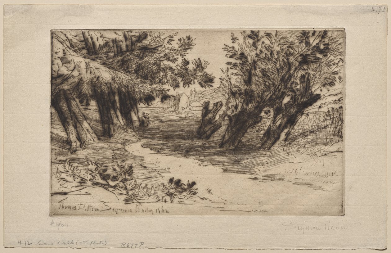 Aşıklar Yürüyüşü (İkinci Plaka) by Francis Seymour Haden