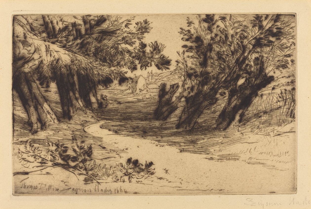 Aşıklar Yürüyüşü, No.2 by Francis Seymour Haden