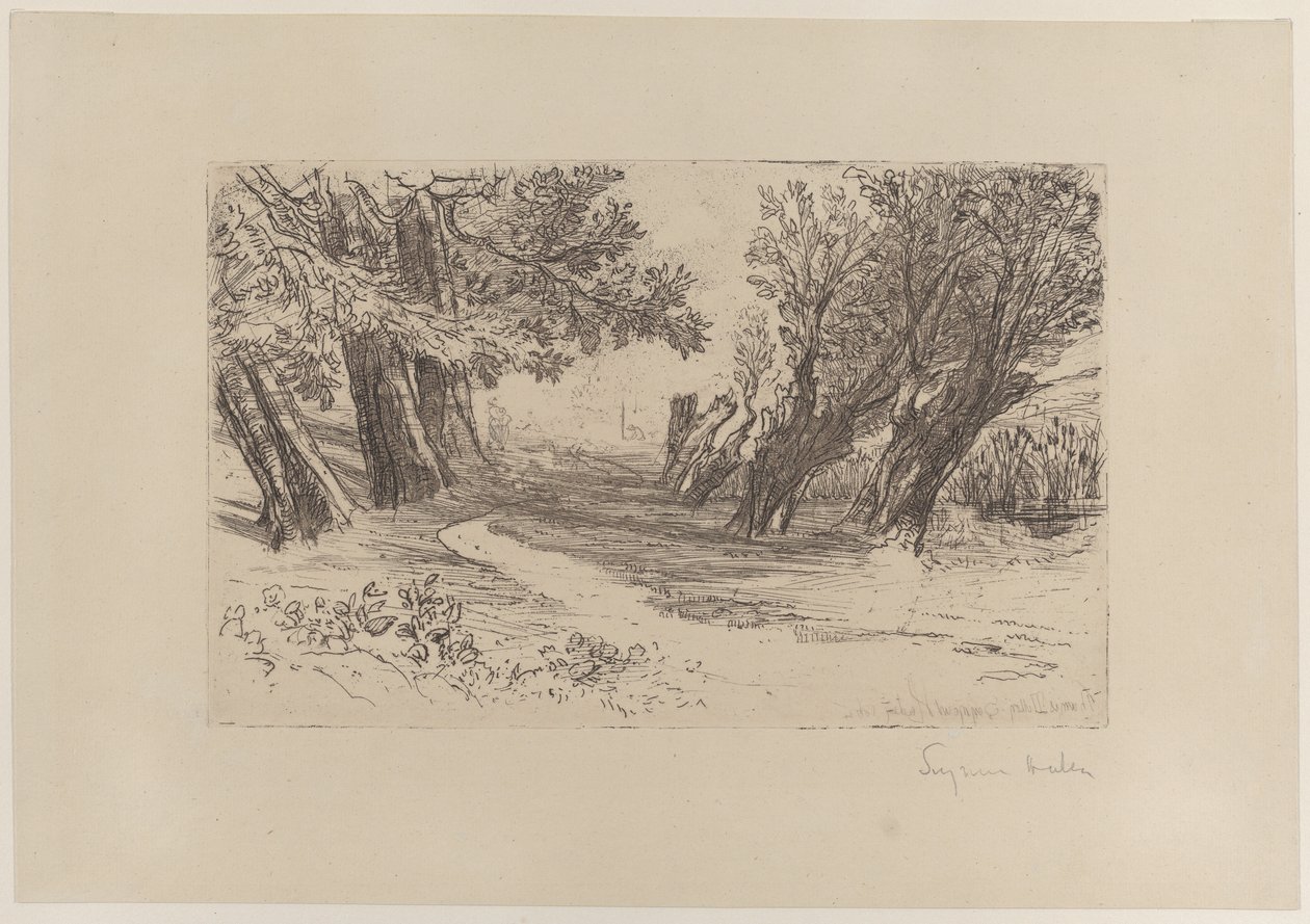 Aşıklar Yürüyüşü, No. I, 1864., 1864. by Francis Seymour Haden
