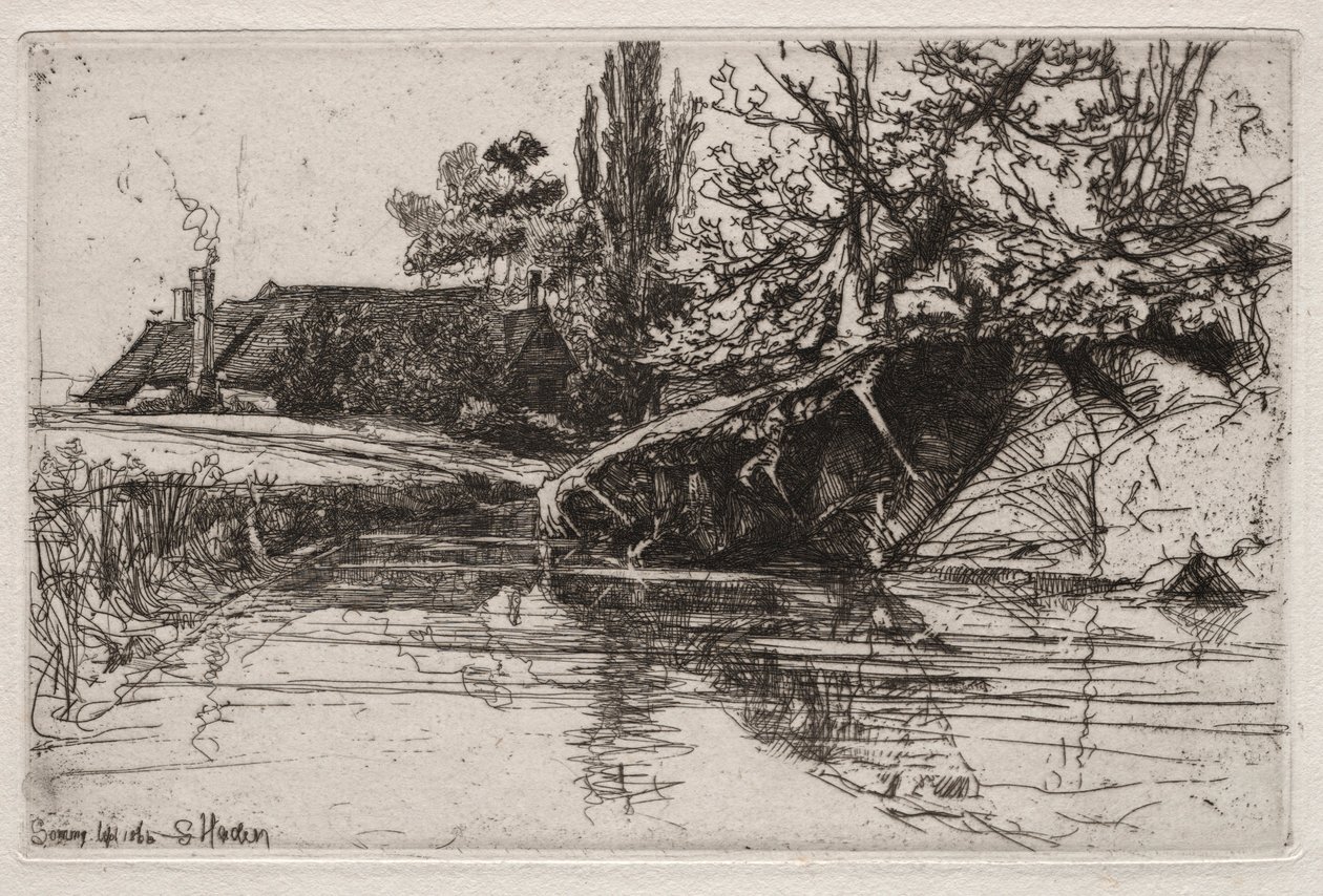 Hendek Evi, 1865. by Francis Seymour Haden