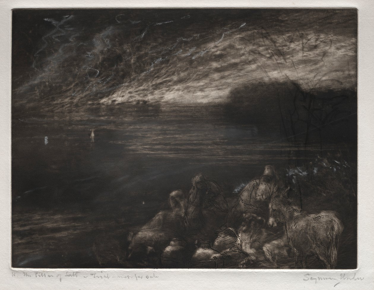 Tuz Sütunu. by Francis Seymour Haden