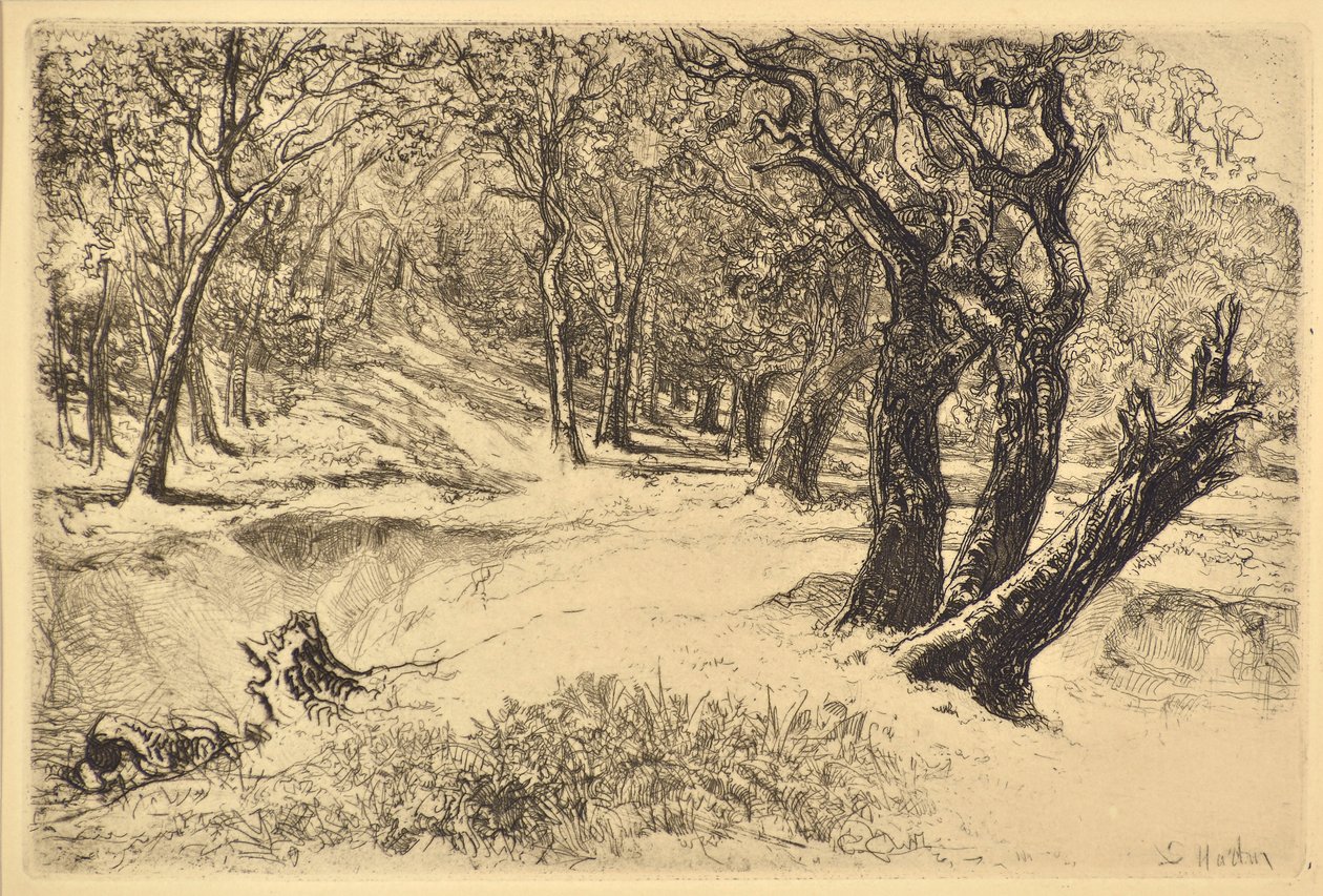 Üç Kızkardeş by Francis Seymour Haden