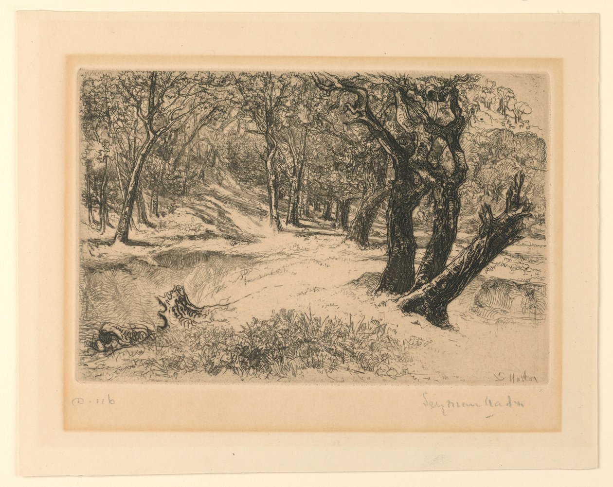 Üç Kızkardeş by Francis Seymour Haden