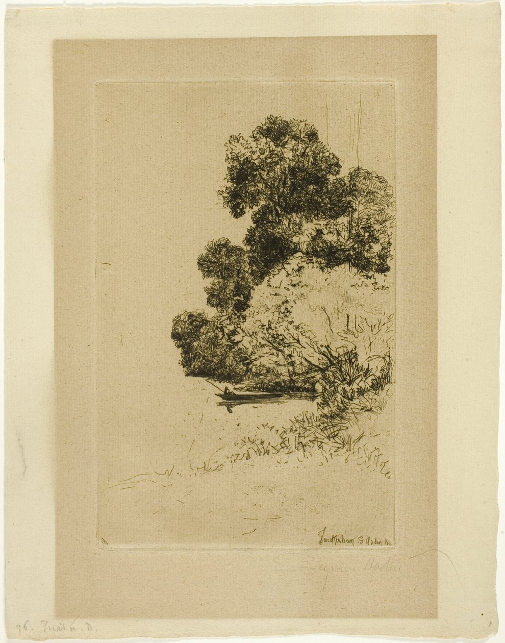 Twickenham Çalılar by Francis Seymour Haden