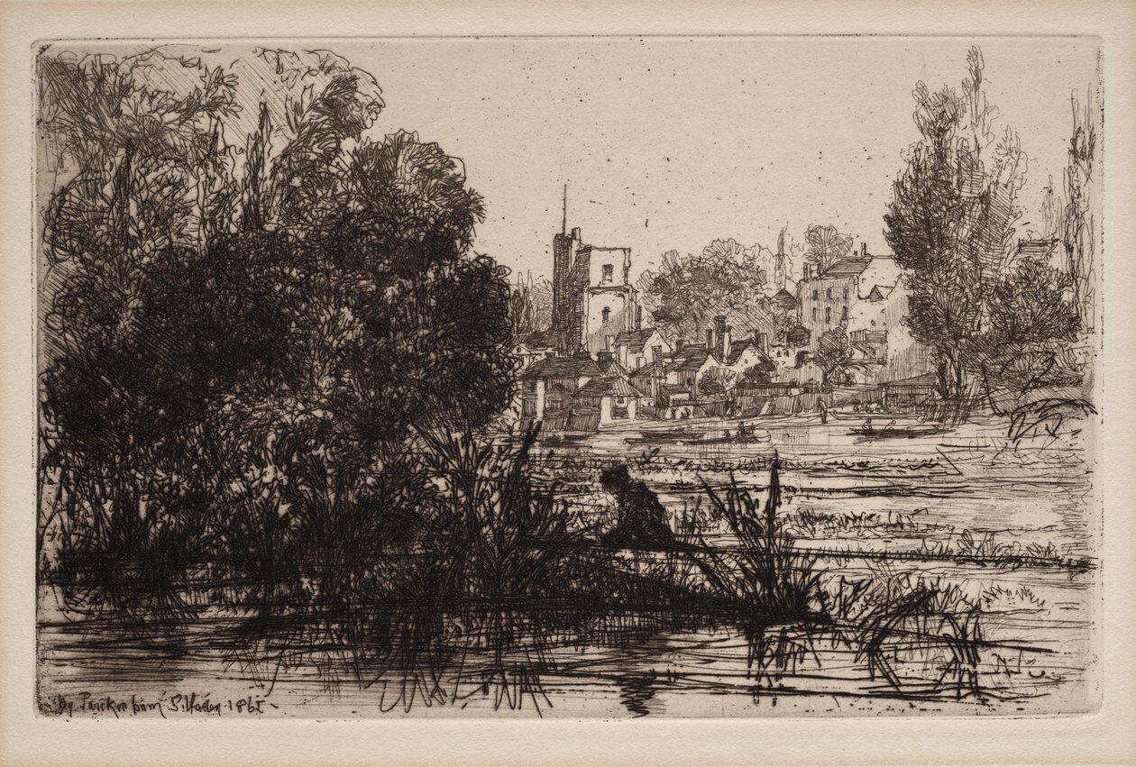 Twickenham Kilisesi by Francis Seymour Haden