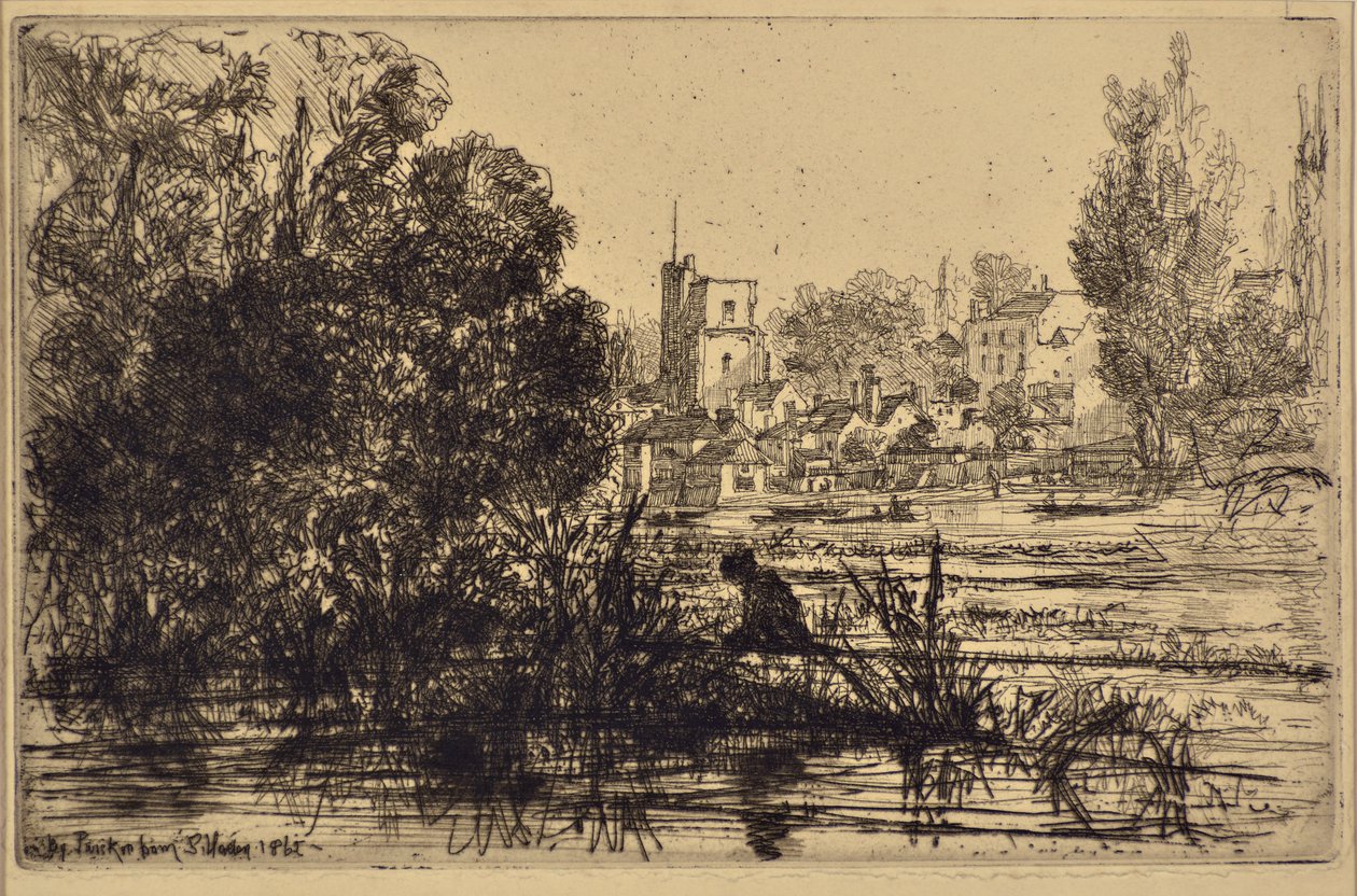 Twickenham Kilisesi by Francis Seymour Haden