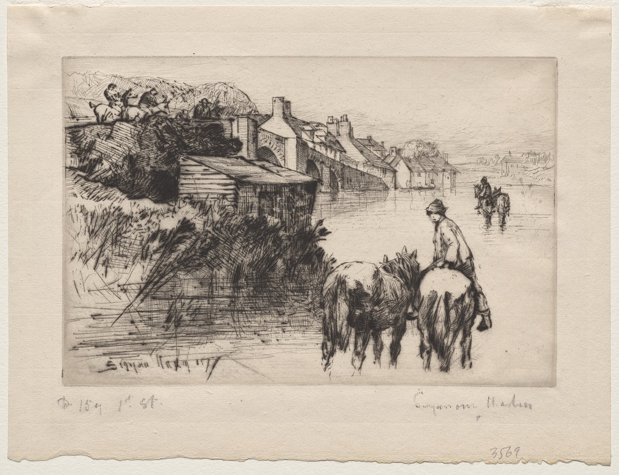 Wareham Köprüsü by Francis Seymour Haden