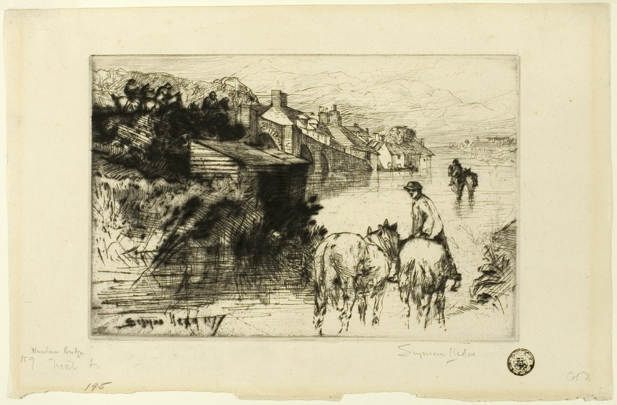Wareham Köprüsü by Francis Seymour Haden