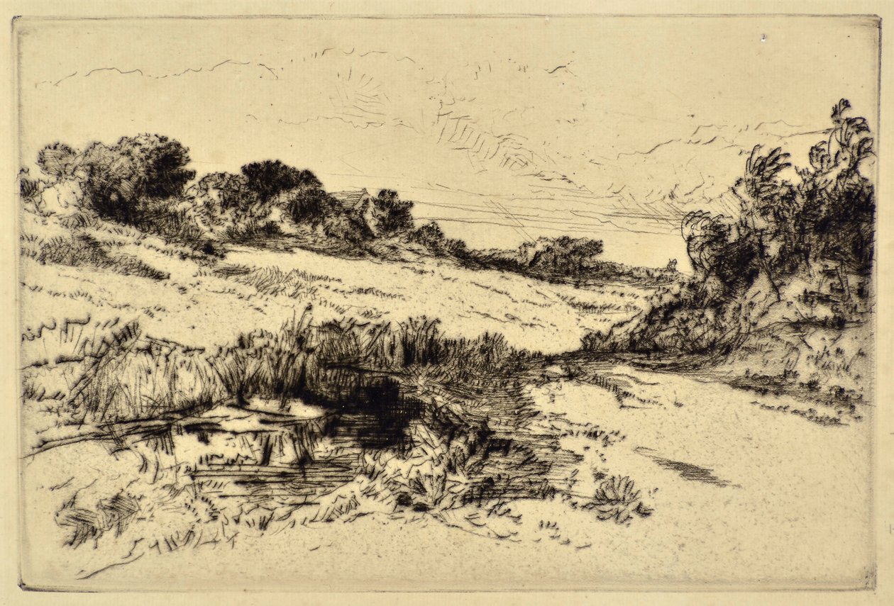 Yel Değirmeni Tepesi No.1 by Francis Seymour Haden