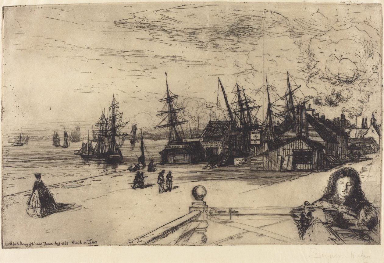 Yat Tavernası, Erith by Francis Seymour Haden