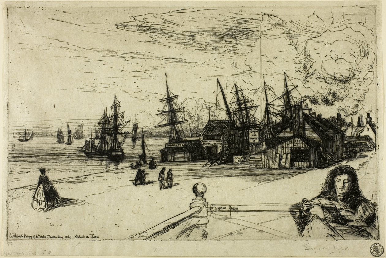 Yat Tavernası, Erith by Francis Seymour Haden