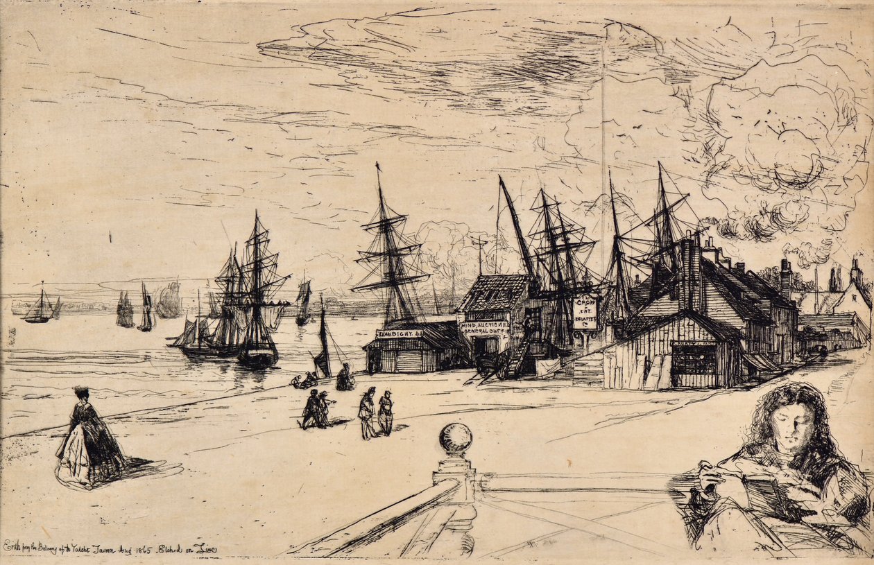 Yat Tavernası, Erith by Francis Seymour Haden