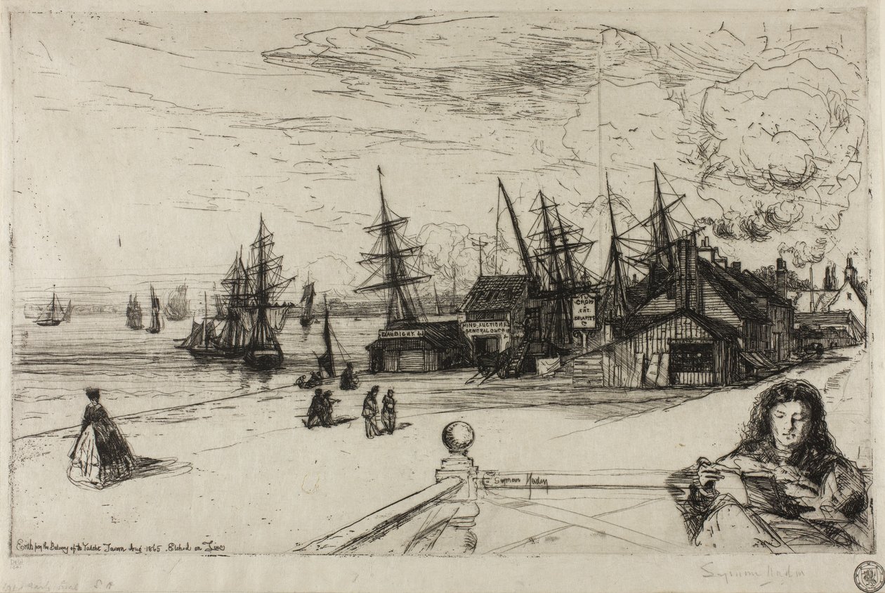 Yat Tavernası, Erith, 1865 by Francis Seymour Haden