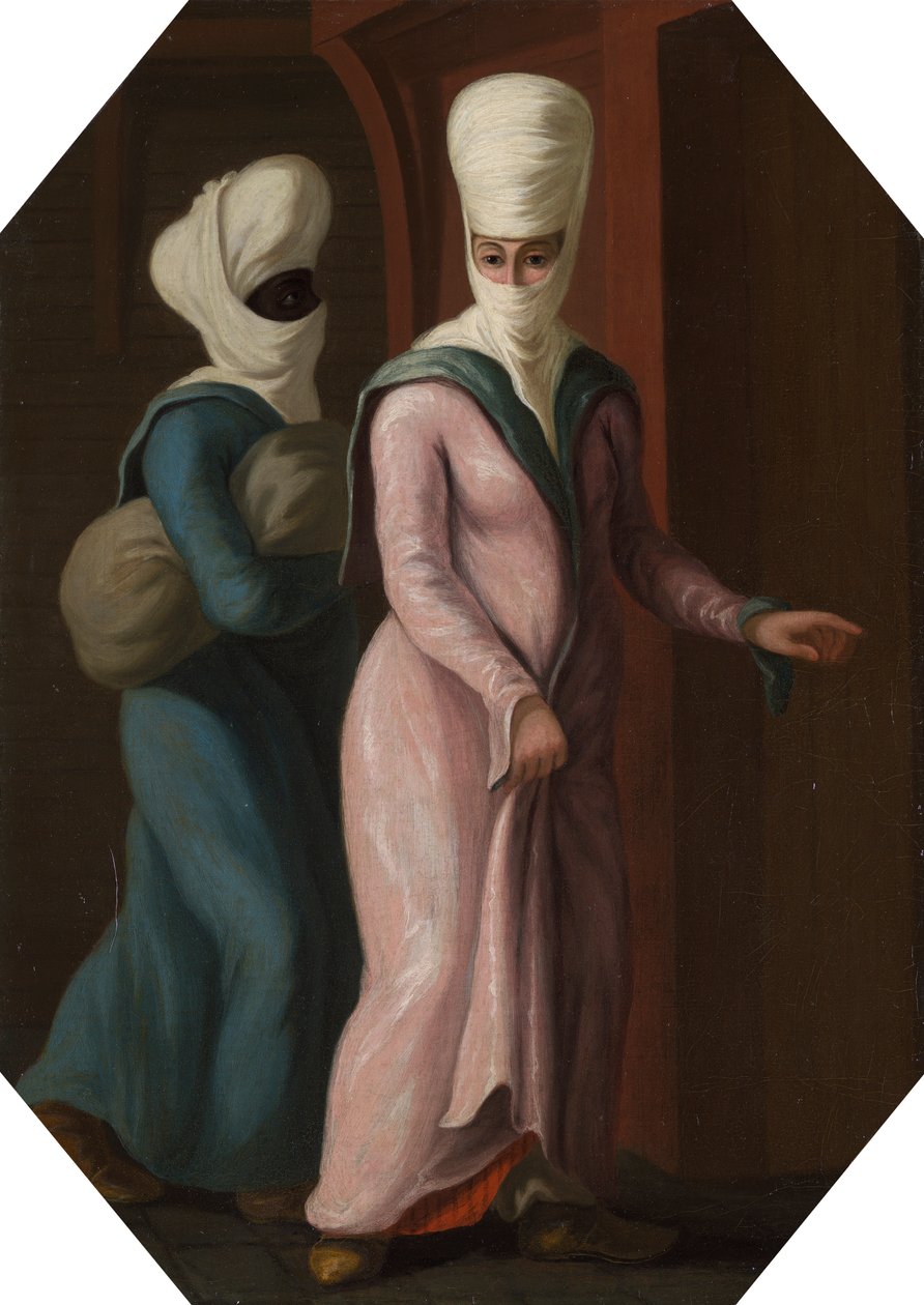 Kölesiyle Hamama Giden Bir Türk Hanımı by Francis Smith