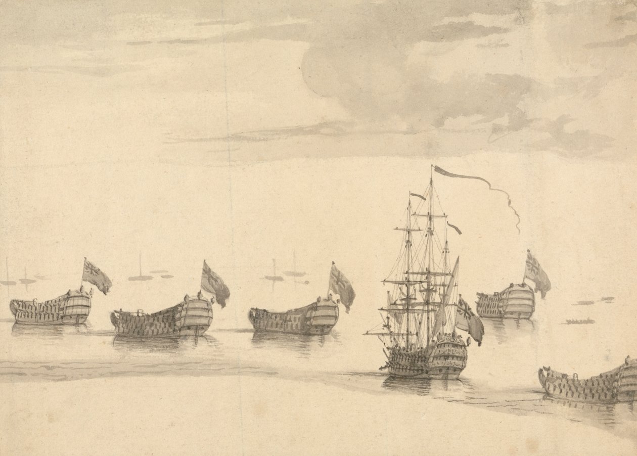 Sakin Denizde Gemiler by Francis Swaine