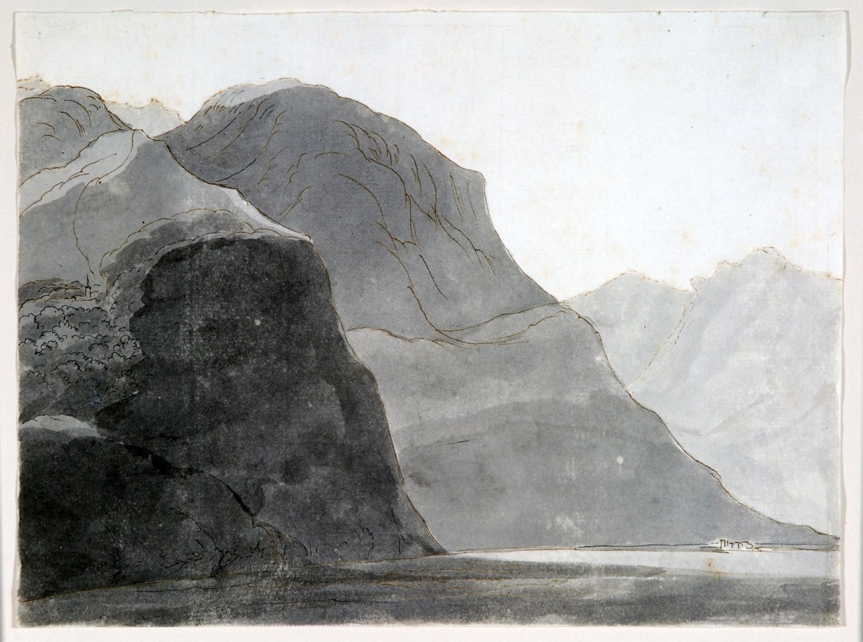 Como Gölü by Francis Towne