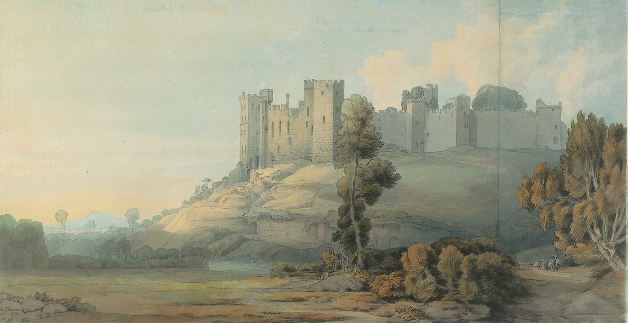 Ludlow Kalesi, Shropshire, 1777 by Francis Towne