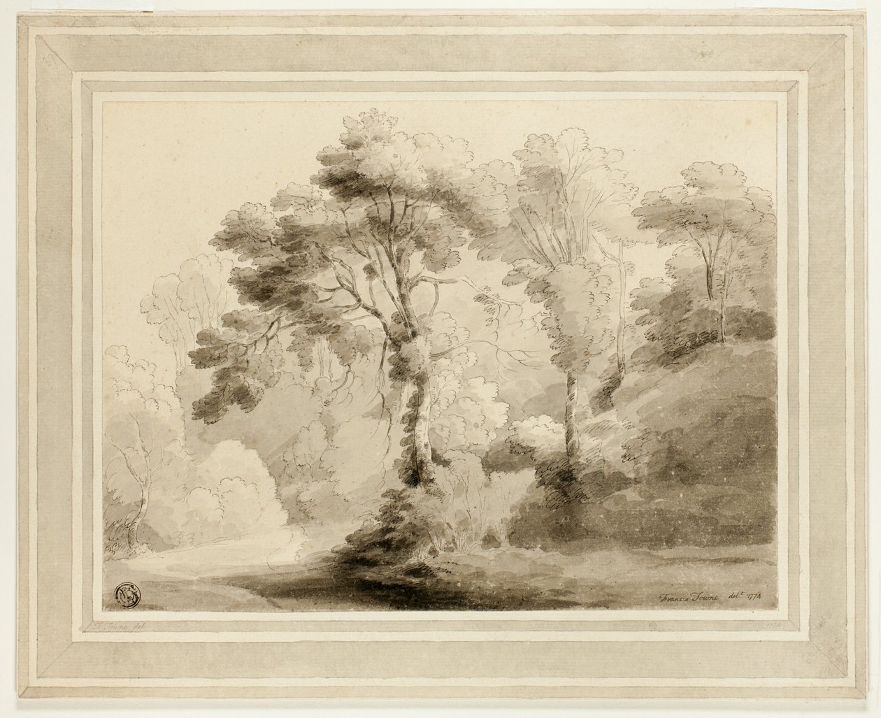 Ormanlık Peyzaj by Francis Towne