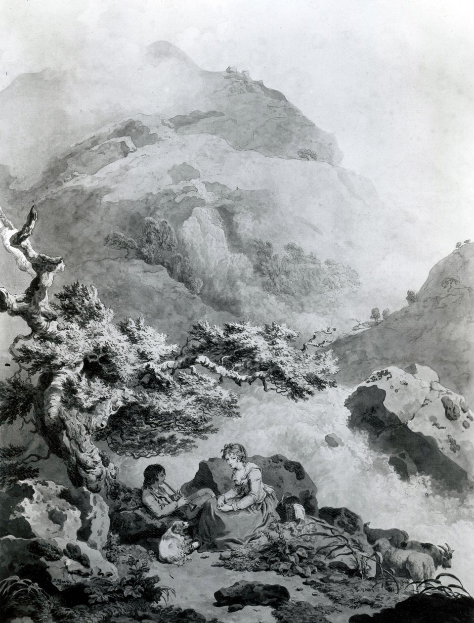 Illustration to Jean-Jacques Rousseau
