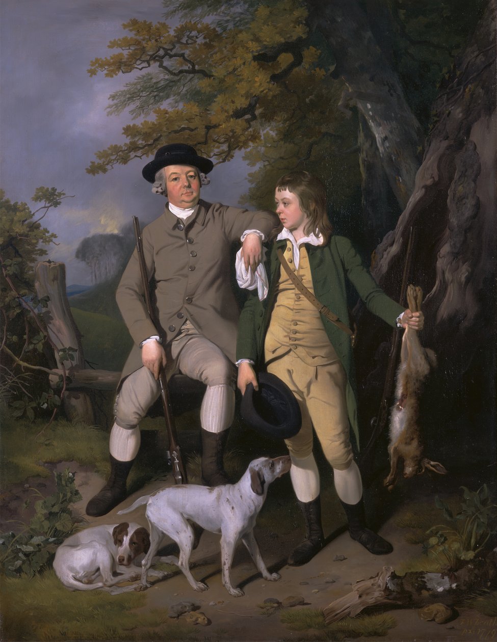Oğluyla Bir Sporcunun Portresi, 1779. by Francis Wheatley