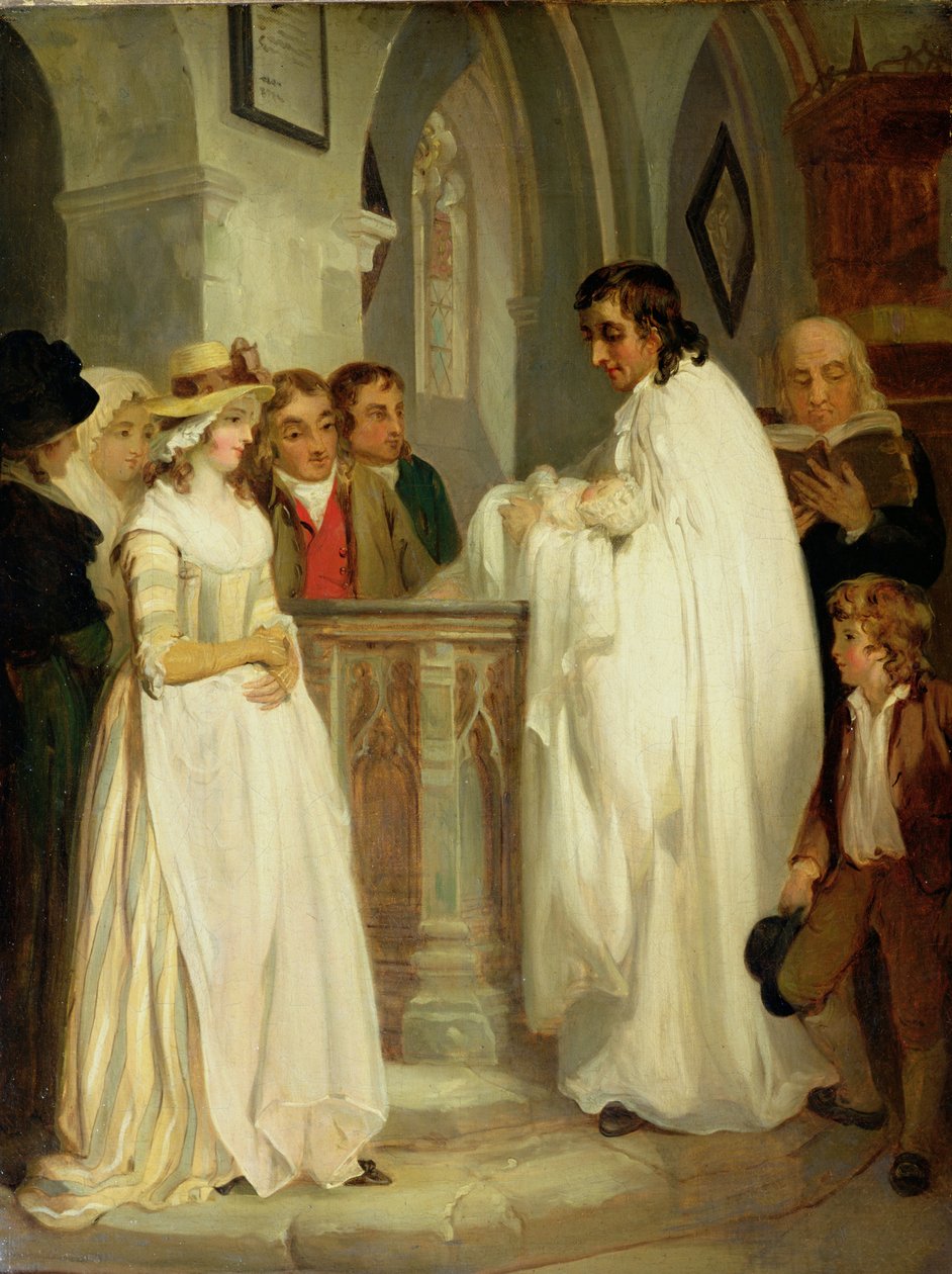 Vaftiz Töreni (tuval üzerine yağlıboya) by Francis Wheatley