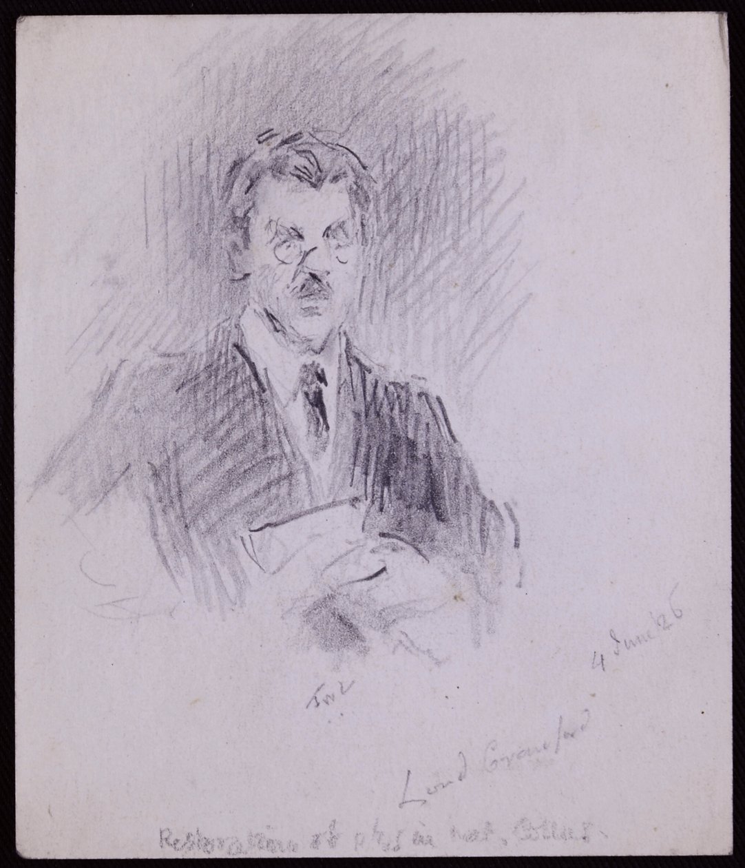 Crawford Kontu ve Balcarres'in Portresi by Francis Wilfred Lawson