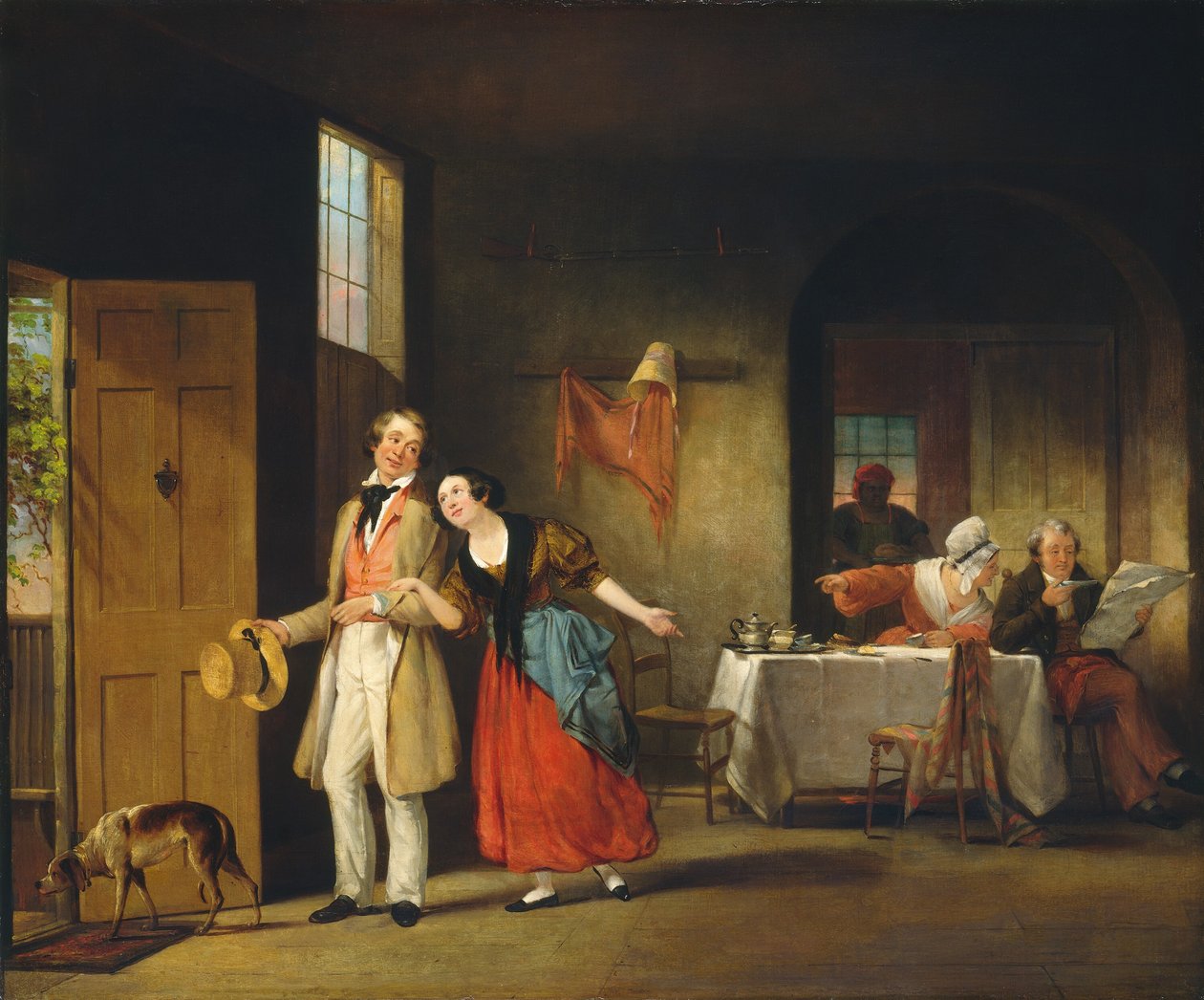Utangaç Kuzen, c. 1841-1842. by Francis William Edmonds