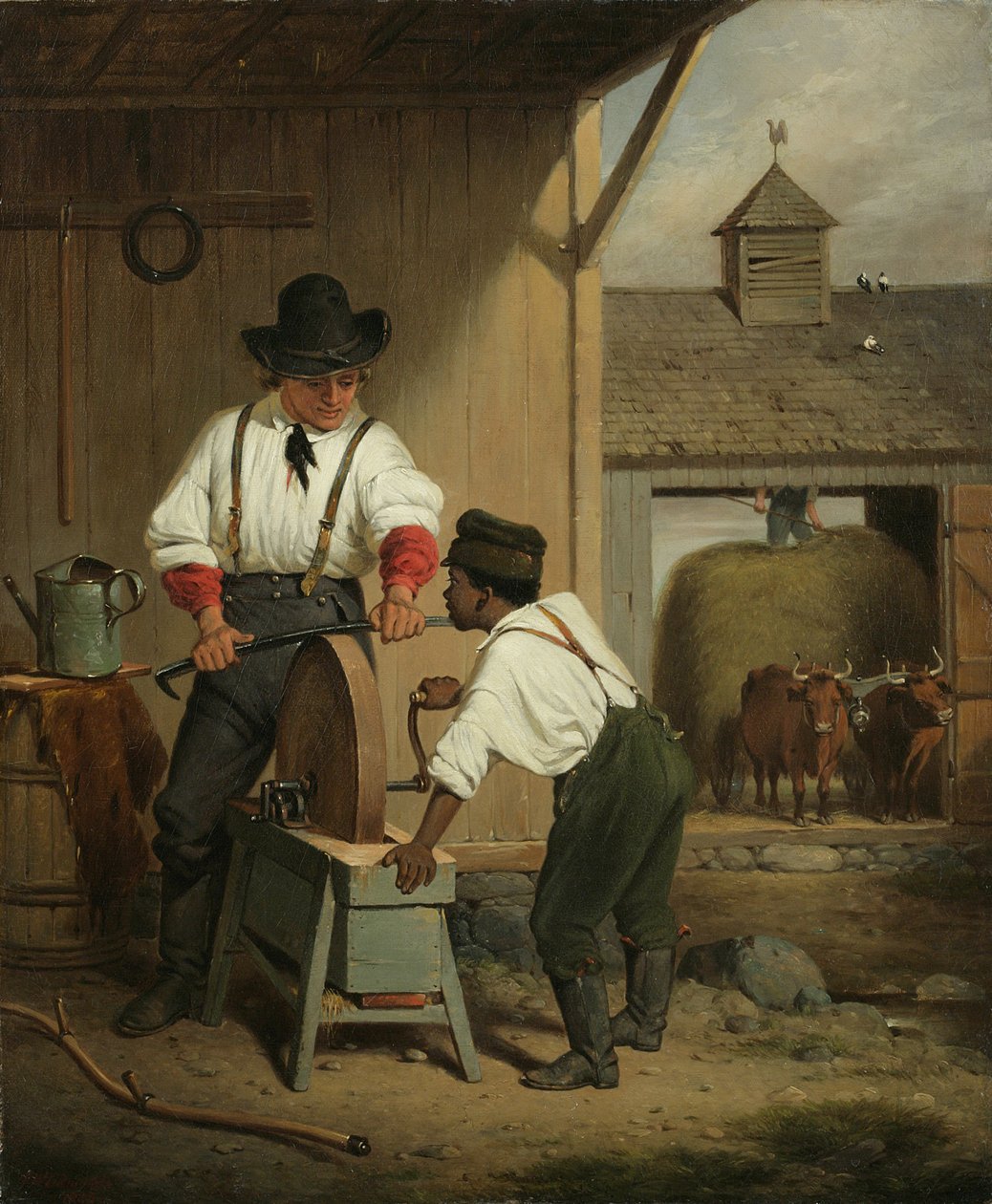 Tırpan Öğütücü, 1856 by Francis William Edmonds