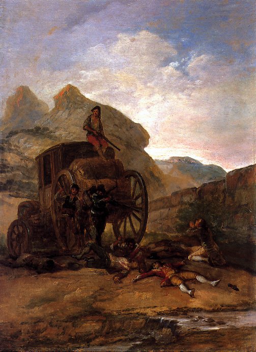 soyguncu saldırısı by Francisco de Goya