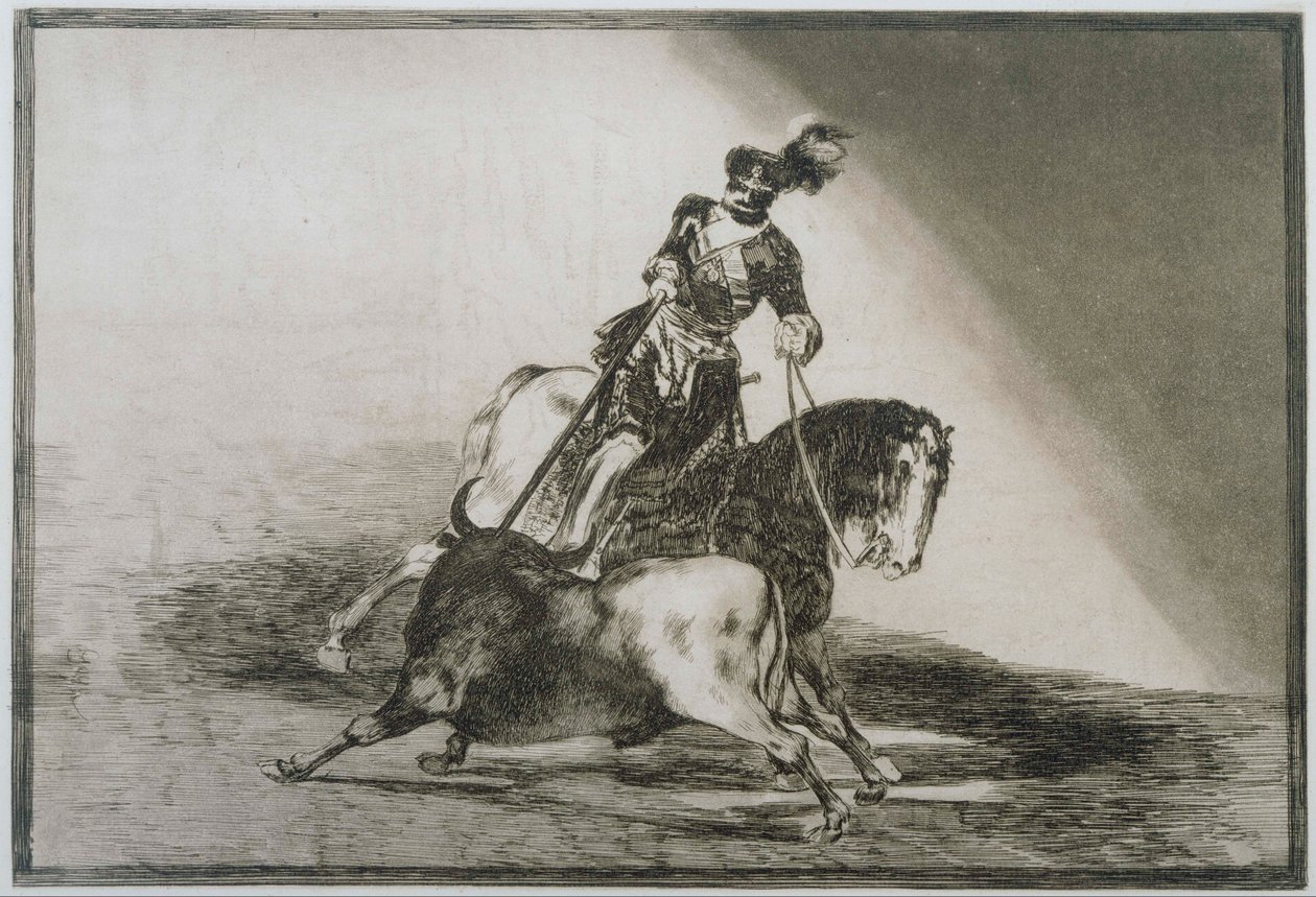 Charles V Bir Boğa Fırlatma by Francisco de Goya