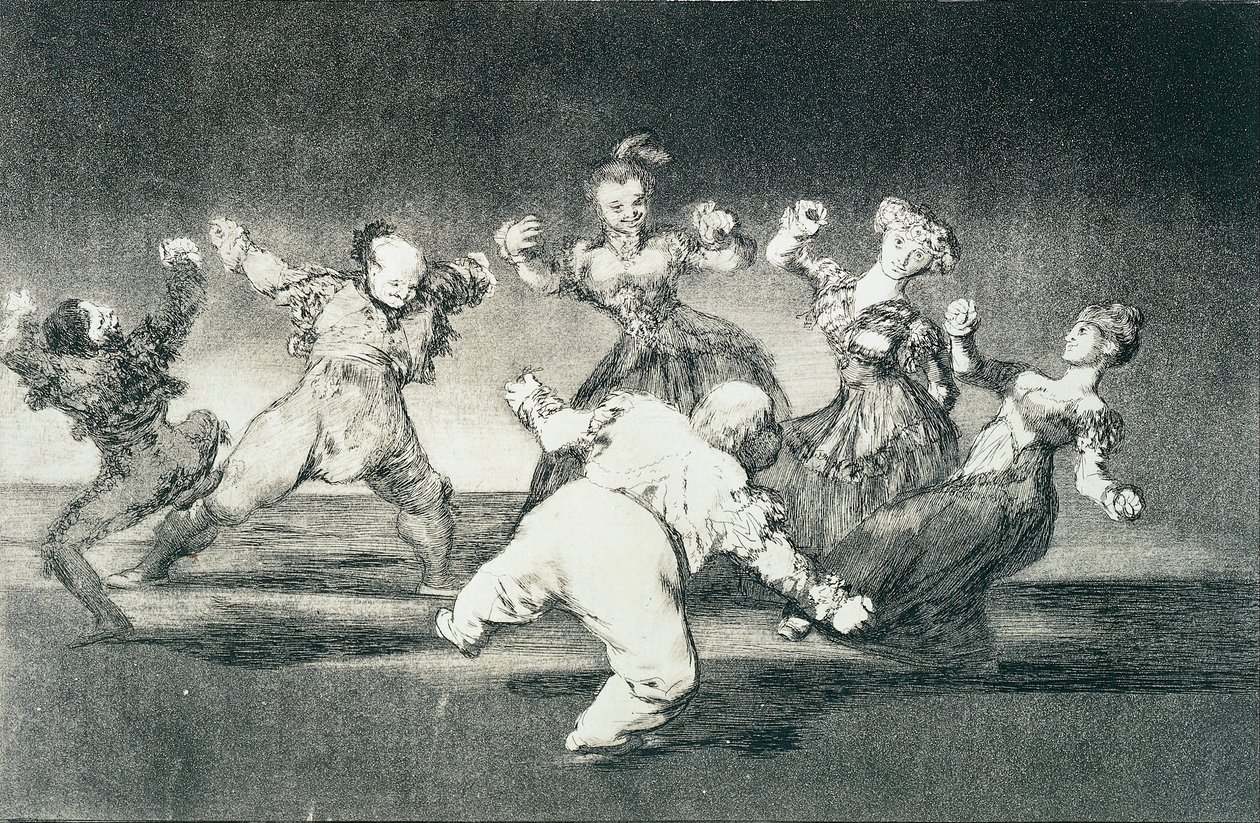 Farklı Alegre (Mutlu Delilik) by Francisco de Goya
