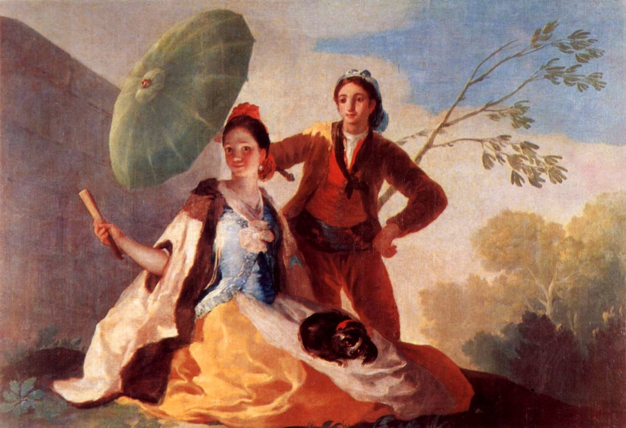 El Pardo ve El Escorial by Francisco de Goya