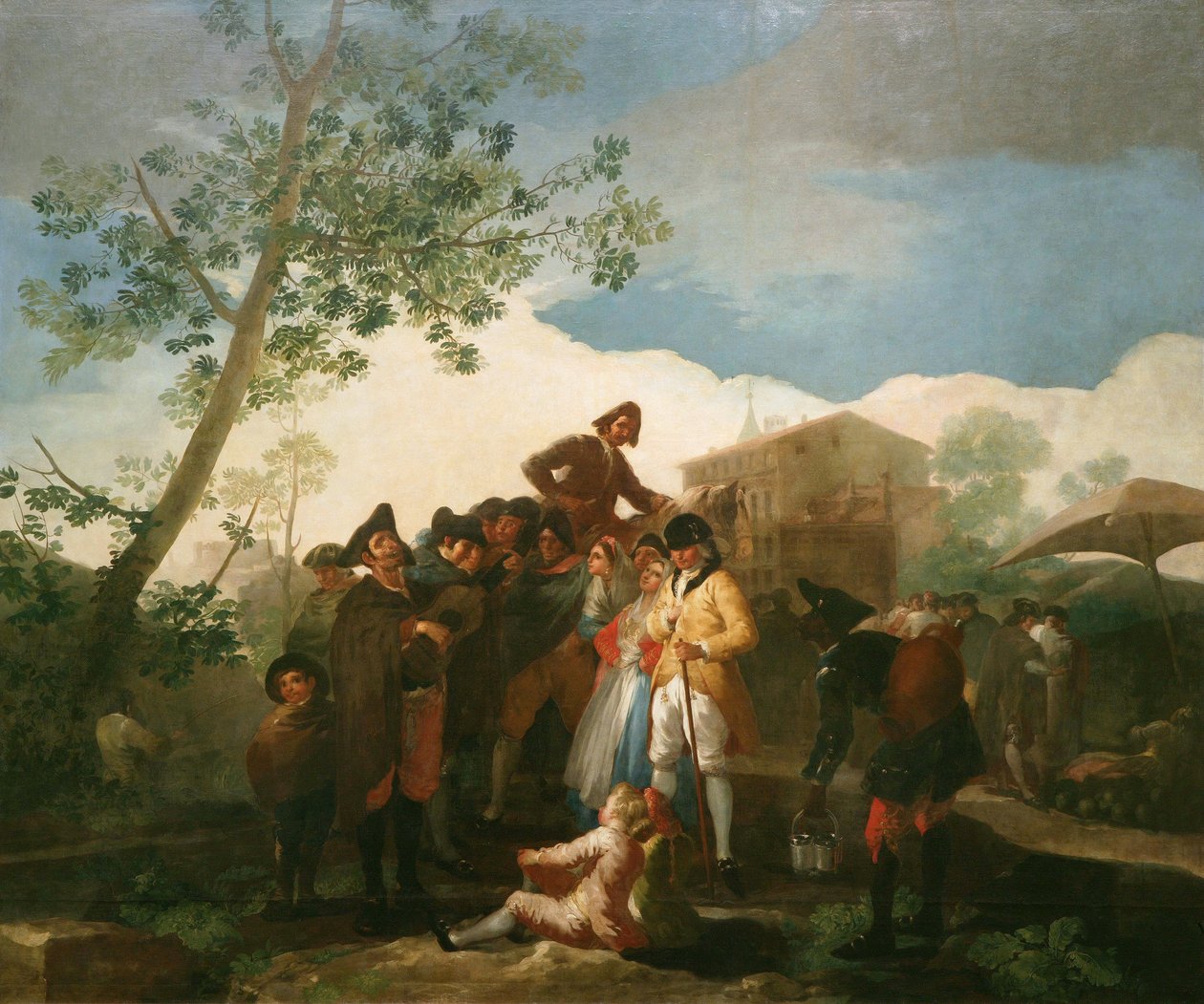 kör gitarist by Francisco de Goya