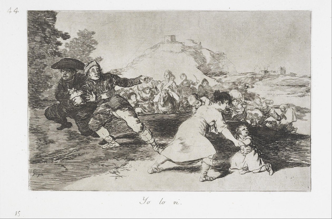 Savaşın Felaketleri dizisinden izlemiştim by Francisco de Goya