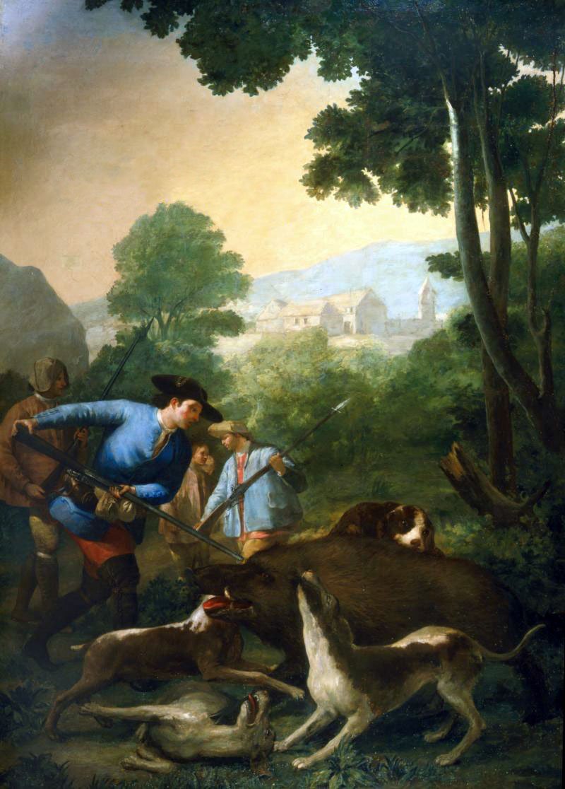 Yaban Domuzu Avı by Francisco de Goya